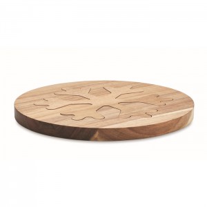 Acacia wooden pot holders set, Wood (Wood kitchen equipments)