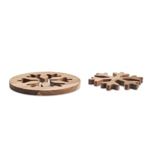 Acacia wooden pot holders set, Wood (Wood kitchen equipments)