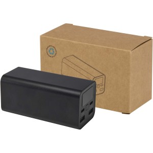 Acamar 20.000 mAh 70W recycled aluminium laptop power bank, 