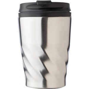 PP and stainless steel mug Rida, silver