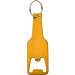 Aluminium bottle opener key chain, yellow (8826-06)