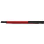 Aluminium click-action ballpoint pen, red (7984-08)