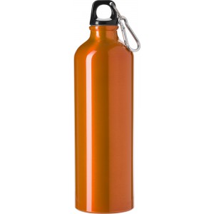 Aluminium flask Gio, orange (Sport bottles)