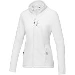 Amber women's GRS recycled full zip fleece jacket, White (3753001)