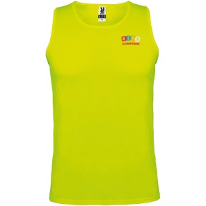 Andre kids sports vest, Fluor Yellow (T-shirt, mixed fiber, synthetic)