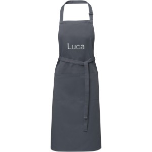 Andrea 240 g/m2 apron with adjustable neck strap, Grey (Apron)