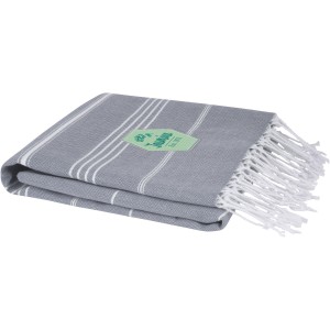 Anna 150 g/m2 hammam cotton towel 100x180 cm, Grey (Towels)