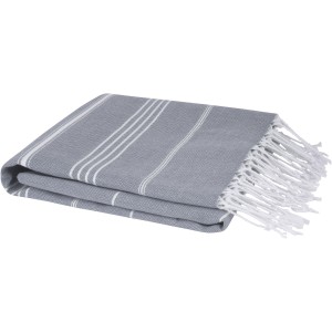 Anna 150 g/m2 hammam cotton towel 100x180 cm, Grey (Towels)