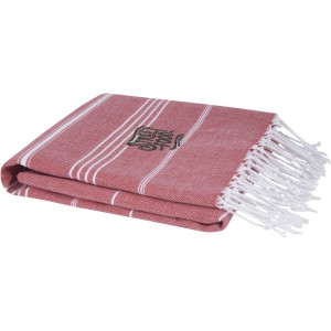 Anna 150 g/m2 hammam cotton towel 100x180 cm, Red (Towels)