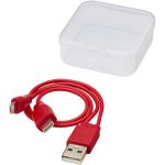Ario 3-in-1 reversible charging cable, Red (12417621)
