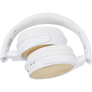 Athos bamboo Bluetooth headphones with microphone, Beige (Earphones, headphones)