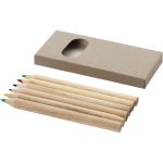 Ayola 6-piece coloured pencil set, Brown (10621900)