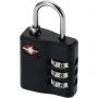 Kingsford TSA-compliant luggage lock, solid black