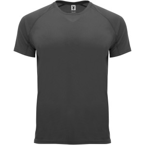 Bahrain short sleeve men's sports t-shirt, Dark Lead (T-shirt, mixed fiber, synthetic)