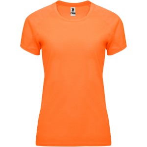 Bahrain short sleeve women's sports t-shirt, Fluor Orange (T-shirt, mixed fiber, synthetic)