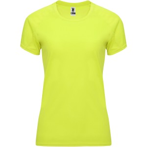 Bahrain short sleeve women's sports t-shirt, Fluor Yellow (T-shirt, mixed fiber, synthetic)