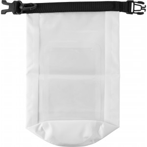Polyester (210T) watertight bag Pia, white (Beach bags)