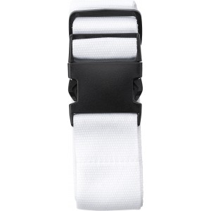 Polyester (300D) luggage belt Lisette, white