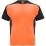 Bugatti short sleeve kids sports t-shirt, Fluor Orange, Solid black