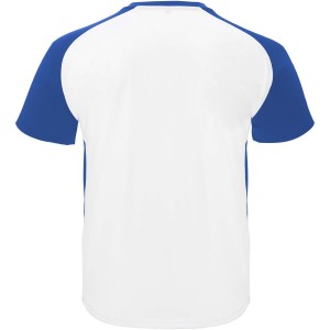 Bugatti short sleeve unisex sports t-shirt, White, Royal blue (T-shirt, mixed fiber, synthetic)