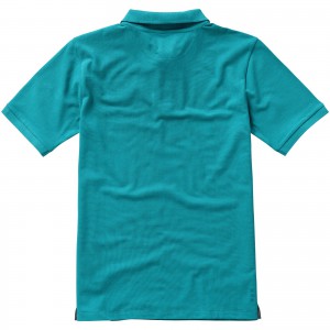 Calgary short sleeve men's polo, Aqua (Polo shirt, 90-100% cotton)