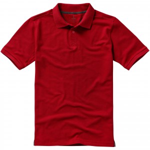 Calgary short sleeve men's polo, Red (Polo shirt, 90-100% cotton)