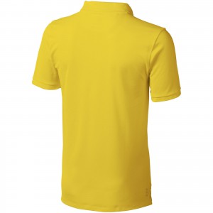 Calgary short sleeve men's polo, Yellow (Polo shirt, 90-100% cotton)