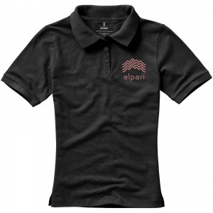 Calgary short sleeve women's polo, Anthracite (Polo shirt, 90-100% cotton)