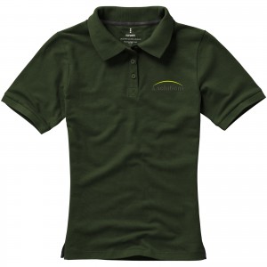 Calgary short sleeve women's polo, Army Green (Polo shirt, 90-100% cotton)