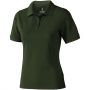 Calgary short sleeve women's polo, Army Green