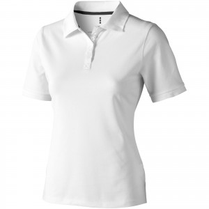 Calgary short sleeve women's polo, White (Polo shirt, 90-100% cotton)