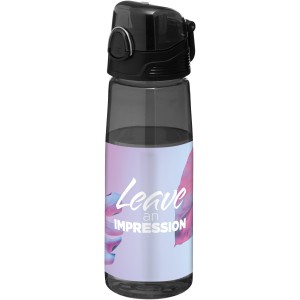 Capri 700 ml sport bottle, Transparent black (Sport bottles)