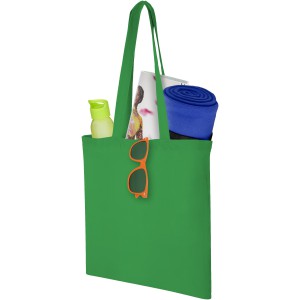 Carolina 100 g/m2 cotton tote bag, Bright green (cotton bag)