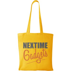 Carolina 100 g/m2 cotton tote bag, Yellow (cotton bag)