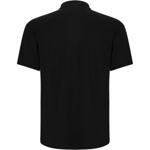 Centauro Premium short sleeve unisex polo, Solid black (Polo shirt, 90-100% cotton)