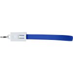 Charging cable and key holder in one, cobalt blue (8527-23)