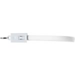 Charging cable and key holder in one, white (8527-02)