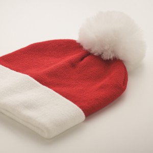 Christmas knitted beanie, Red (Hats)