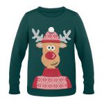 Christmas sweater L/XL, green (CX1522-09)