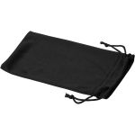 Clean microfiber pouch for sunglasses, solid black (10100500)