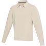 Clyde unisex organic rugby polo sweatshirt, Oatmeal