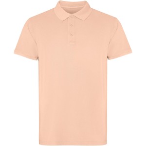 Cobain short sleeve unisex polo, Light orange