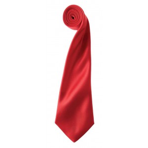 'COLOURS COLLECTION' SATIN TIE, Red, U