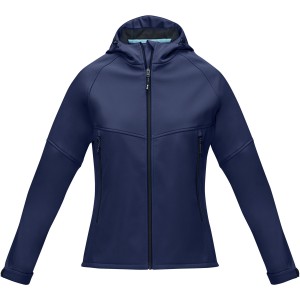 Coltan women's GRS recycled softshell jacket, Navy (Jackets)