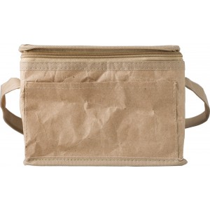 Paper woven cooler bag Ollie, brown (Cooler bags)