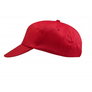 Cotton twill cap Lisa, red (Hats)