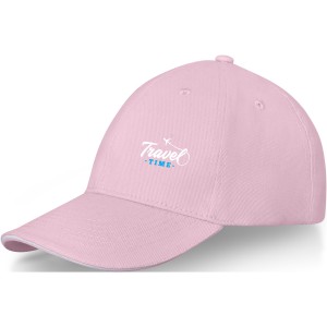 Darton 6 panel sandwich cap, Light pink (Hats)