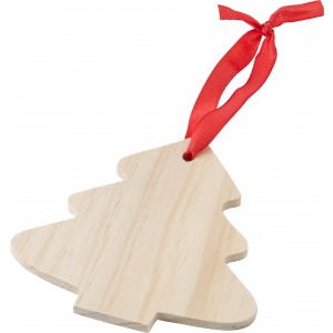 Wooden Christmas ornament Tree Imani, brown (Decorations)