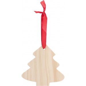 Wooden Christmas ornament Tree Imani, brown (Decorations)