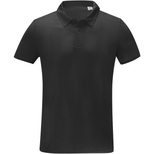 Deimos short sleeve men's cool fit polo, Solid black (Polo short, mixed fiber, synthetic)